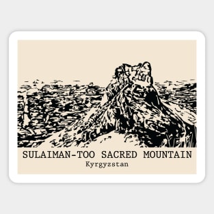 Sulaiman-Too Sacred Mountain - Kyrgyzstan Magnet